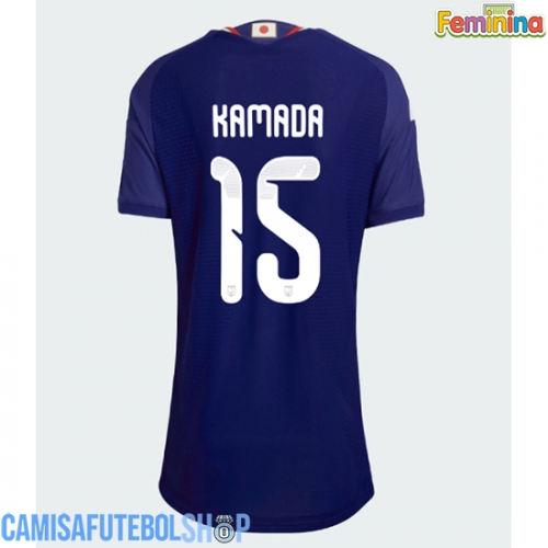 Camisa de time de futebol Japão Daichi Kamada #15 Replicas 1º Equipamento Feminina Mundo 2026 Manga Curta
